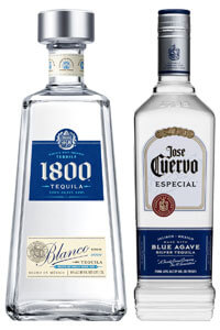 1800 and Jose Cuervo Especial Silver Tequila