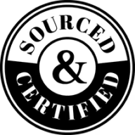 Sourced & Certified label